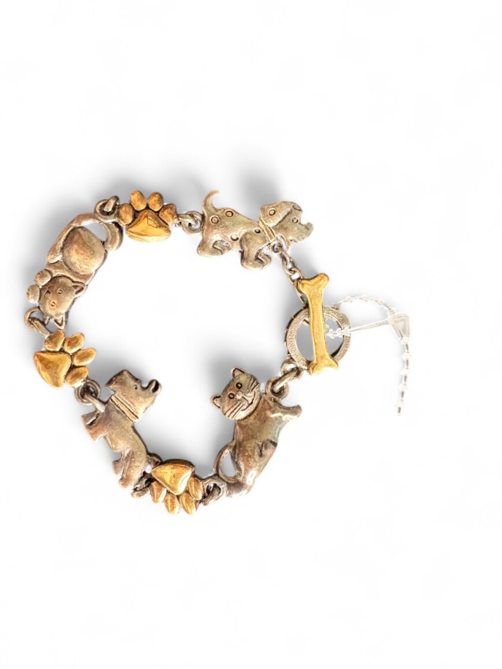 Premier Designs Furry Friends Cat Dog Bracelet 8"